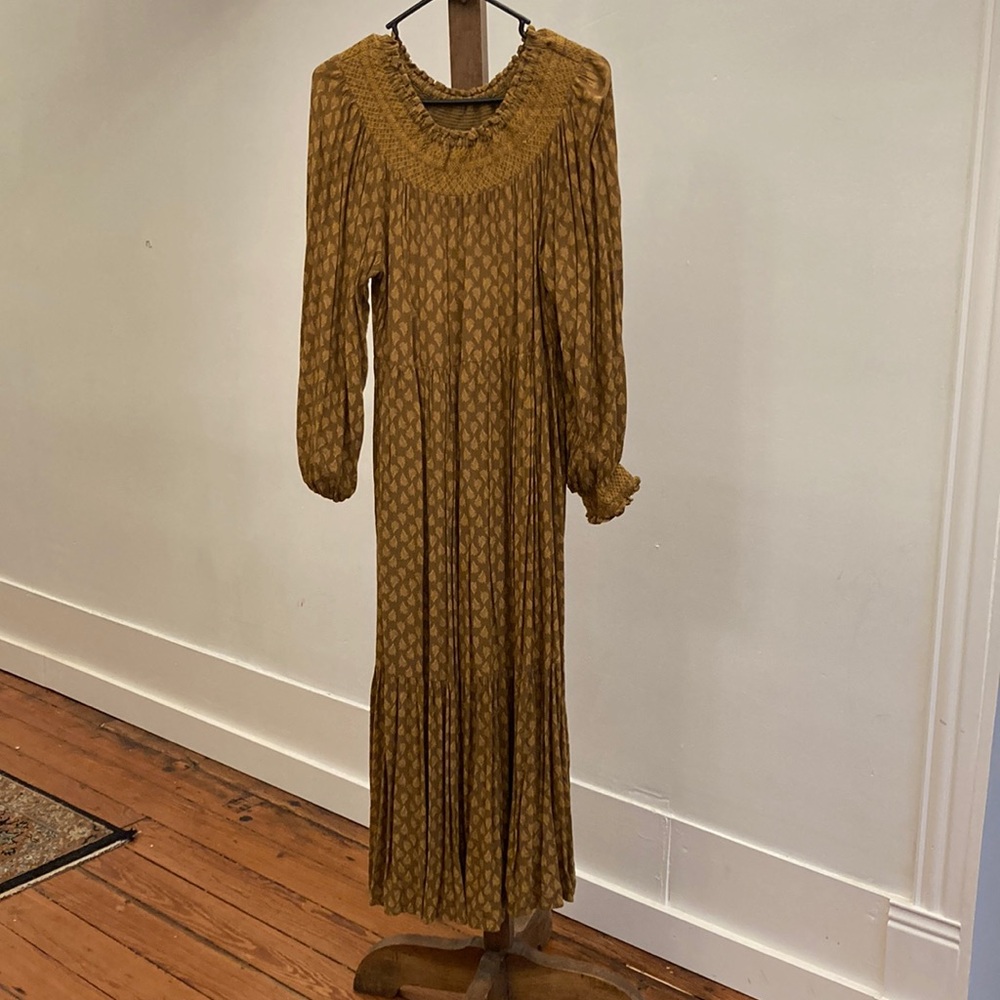 Universal Thread dark and light brown maxi dress.